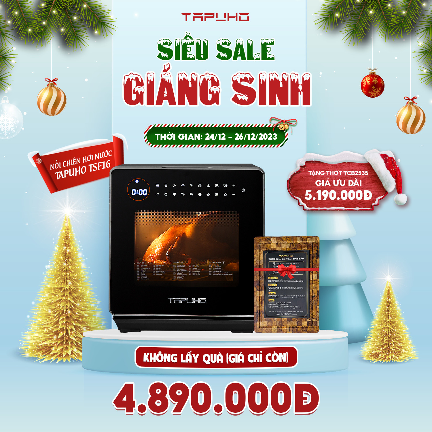 Chương trình khuyến mại chào mừng giáng sinh của Tapuho Việt Nam