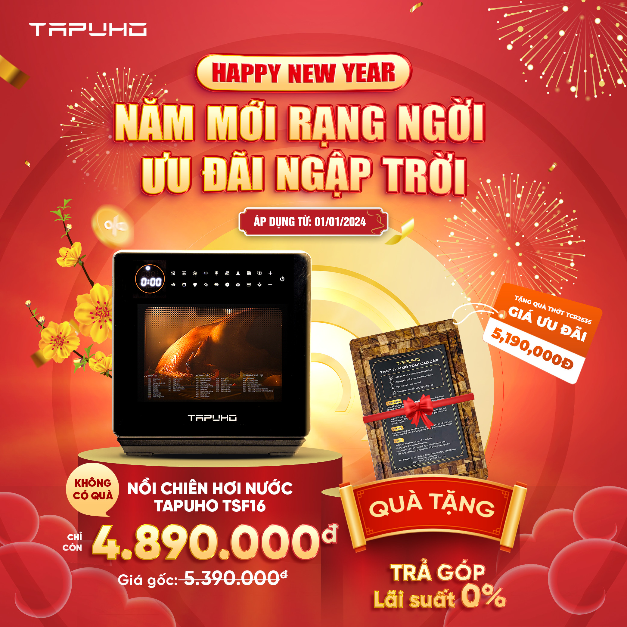 Rộn ràng năm mới với hàng ngàn ưu đãi hấp dẫn từ Tapuho
